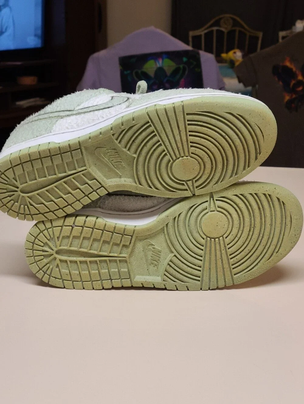 Nike Dunk Low SE Fleece Honeydew casual skateboard sneakers size 8